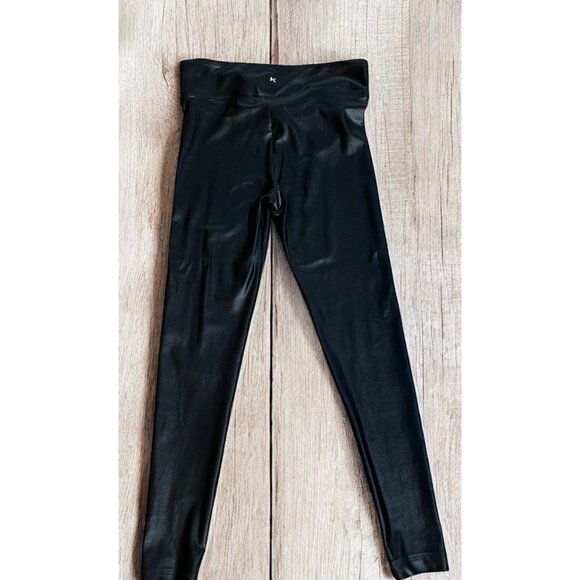 Koral Lustrous High Rise Legging Black Size Medium Shiny - Picture 2 of 9